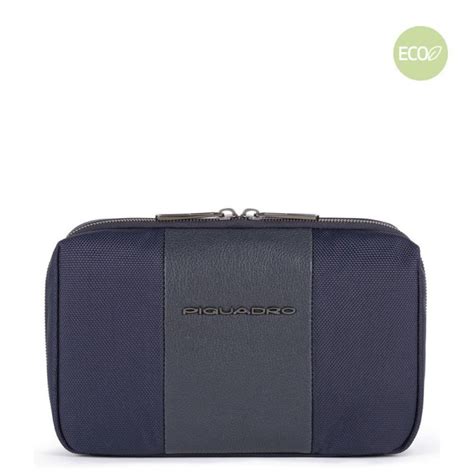 Piquadro Brief2 pochette porta accessori da viaggio, blu